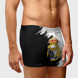 Трусы-боксеры мужские Real Madrid текстура штрихи, цвет: 3D-принт — фото 2