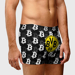 Трусы-боксеры мужские Borussia биткоин паттерн, цвет: 3D-принт — фото 2