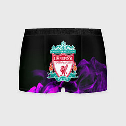 Трусы-боксеры мужские Liverpool неоновый огонь, цвет: 3D-принт