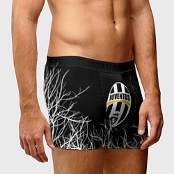 Трусы-боксеры мужские Ювентус деревья белые, цвет: 3D-принт — фото 2