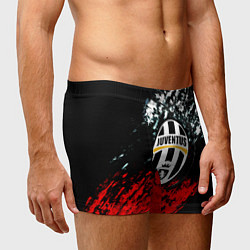 Трусы-боксеры мужские Juventus краски штрихи текстура, цвет: 3D-принт — фото 2