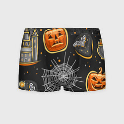Трусы-боксеры мужские Атмосфера хэллоуина, цвет: 3D-принт