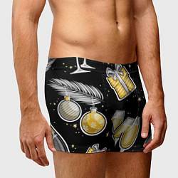 Трусы-боксеры мужские Новогодний вайб, цвет: 3D-принт — фото 2