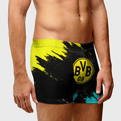 Трусы-боксеры мужские Borussia краски штрихи, цвет: 3D-принт — фото 2