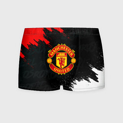 Трусы-боксеры мужские Манчестер Юнайтед текстура, цвет: 3D-принт