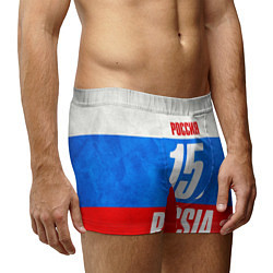 Трусы-боксеры мужские Russia: from 15, цвет: 3D-принт — фото 2