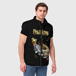 Мужской жилет Gold Fishing, цвет: 3D-черный — фото 2