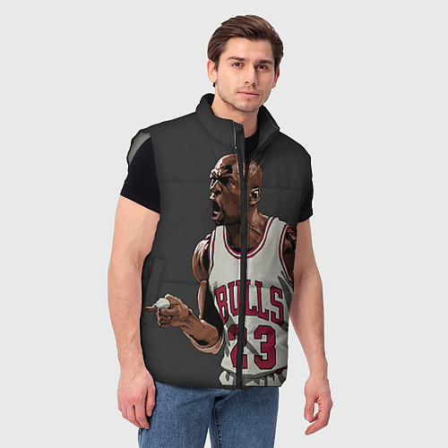 Мужской жилет Bulls 23: Jordan / 3D-Светло-серый – фото 3