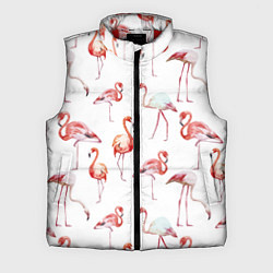 Мужской жилет Действия фламинго, цвет: 3D-красный