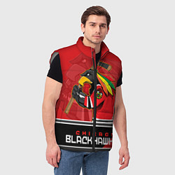Мужской жилет Chicago Blackhawks, цвет: 3D-светло-серый — фото 2