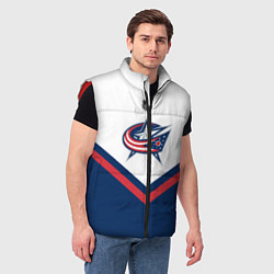 Мужской жилет NHL: Columbus Blue Jackets, цвет: 3D-красный — фото 2
