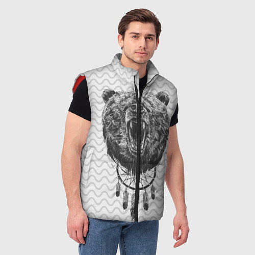 Мужской жилет Bear Dreamcatcher / 3D-Красный – фото 3