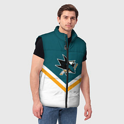 Мужской жилет NHL: San Jose Sharks, цвет: 3D-черный — фото 2