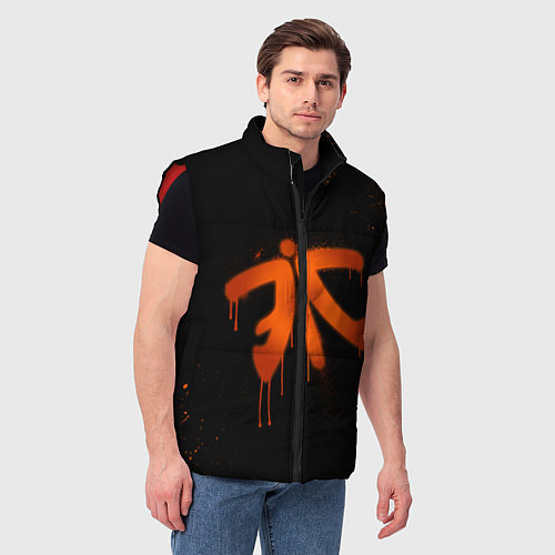 Мужской жилет Fnatic: Black collection / 3D-Красный – фото 3