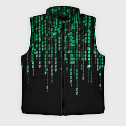 Мужской жилет Цифровой поток из матрицы, цвет: 3D-черный