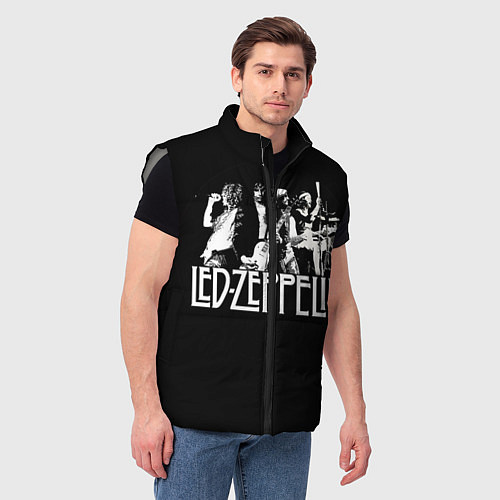 Мужской жилет Led Zeppelin: Mono / 3D-Светло-серый – фото 3