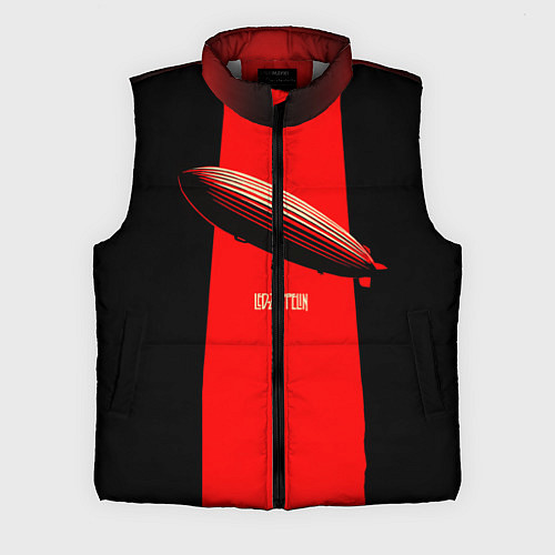 Мужской жилет Led Zeppelin: Red line / 3D-Светло-серый – фото 1
