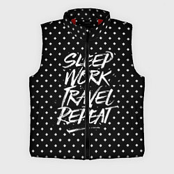 Мужской жилет Sleep Work Travel Repeat, цвет: 3D-красный