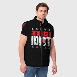 Мужской жилет Green Day: American idiot, цвет: 3D-красный — фото 2