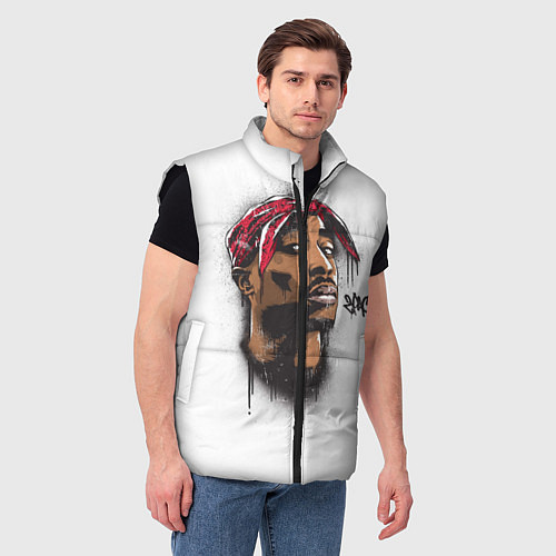 Мужской жилет 2Pac / 3D-Черный – фото 3