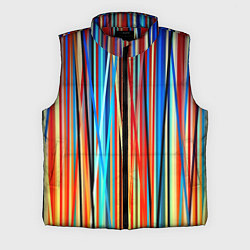 Мужской жилет Colored stripes, цвет: 3D-красный