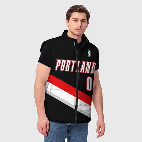 Мужской жилет Portland Trail Blazers 0 / 3D-Черный – фото 3