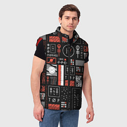 Мужской жилет 21 Pilots: Geometry, цвет: 3D-красный — фото 2