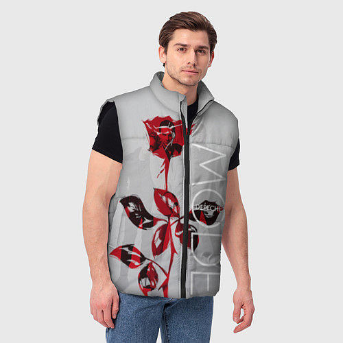 Мужской жилет Depeche Mode: Red Rose / 3D-Черный – фото 3