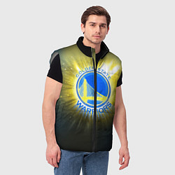 Мужской жилет Golden State Warriors 4, цвет: 3D-светло-серый — фото 2
