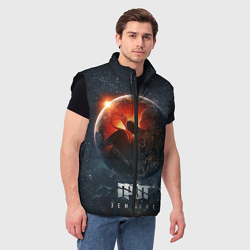 Мужской жилет ГРОТ: Земляне / 3D-Черный – фото 3