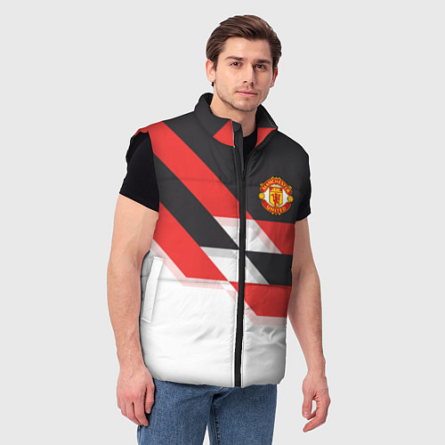 Мужской жилет Manchester United: Stipe / 3D-Черный – фото 3