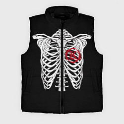 Мужской жилет Кукрыниксы: Скелет, цвет: 3D-черный