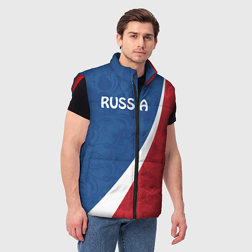 Мужской жилет Russia / 3D-Красный – фото 3