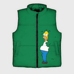 Мужской жилет Гомер в кустах, цвет: 3D-черный