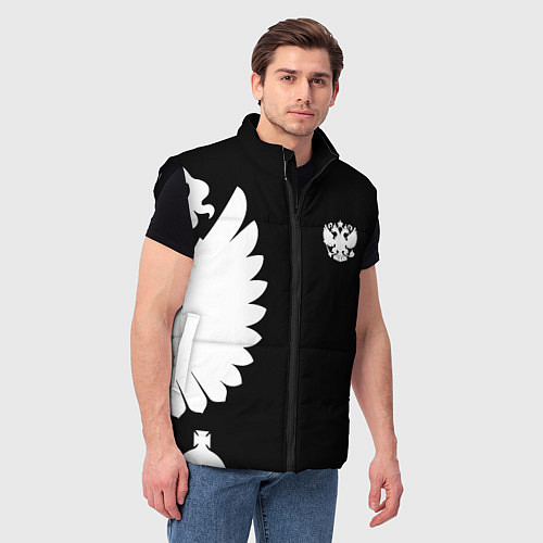 Мужской жилет Russia - Black collection / 3D-Черный – фото 3