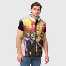 Мужской жилет Coldplay, цвет: 3D-светло-серый — фото 2