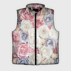 Мужской жилет Букет из роз, цвет: 3D-черный