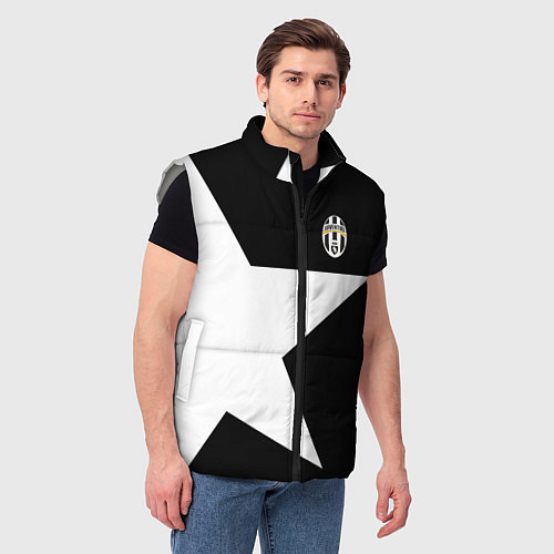 Мужской жилет FC Juventus: Star / 3D-Светло-серый – фото 3