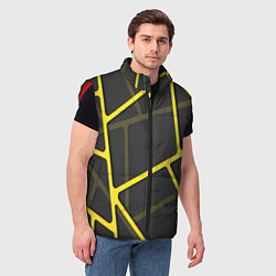 Мужской жилет Желтая сетка, цвет: 3D-красный — фото 2