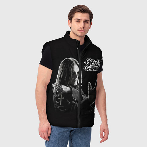Мужской жилет Оззи Осборн / 3D-Черный – фото 3