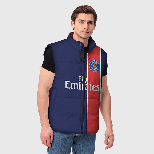 Мужской жилет FC PSG: Original / 3D-Черный – фото 3