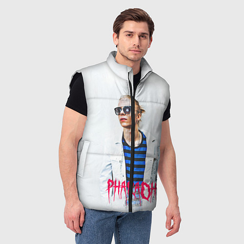 Мужской жилет Pharaoh: White side / 3D-Черный – фото 3