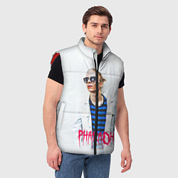 Мужской жилет Pharaoh: White side, цвет: 3D-красный — фото 2