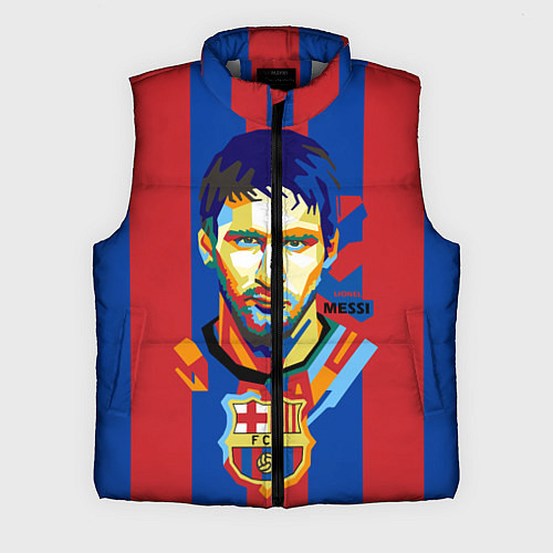 Мужской жилет Lionel Messi / 3D-Светло-серый – фото 1