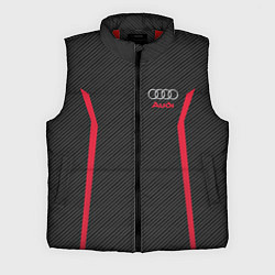 Мужской жилет Audi: Black Carbon, цвет: 3D-красный
