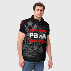 Мужской жилет РВиА: герб РФ, цвет: 3D-красный — фото 2