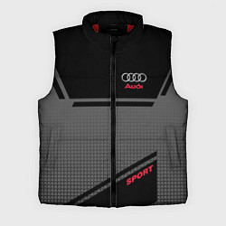 Мужской жилет Audi: Crey & Black, цвет: 3D-красный