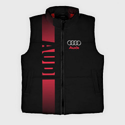 Мужской жилет Audi: Black Sport, цвет: 3D-красный