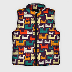 Мужской жилет Найди чёрного кота, цвет: 3D-красный