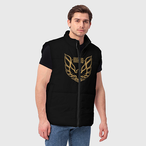 Мужской жилет Khabib: Gold Eagle / 3D-Черный – фото 3